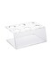 Clear Tek 7.1 x 5.1 x 3.2 Ice Cream Cone Holder, 1 Premium Popcorn Cone Holder - Cones Are Sold Separately, 6 Holes, Clear Acrylic Cone Stand, Display Candy Or French Fries