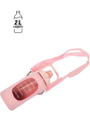 Pear Pink Tracker 2L Water Bottle &amp; Pink Pouch Bundle
