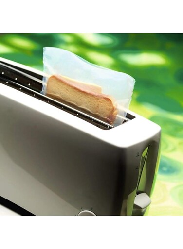 Xavax 111491 Reusable Plastic Toaster Bag, 17.5 cm x 16 cm Size, White