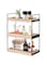 3 Tier Bathroom Counter Organizer, Wooden Bathroom Organizer Countertop Storage Shelf, Bathroom Trays for Counter, Perfume Skincare Organizer Cosmetic Holder, Kitchen Spice Rack Bathroom Organizer