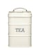 KITCHENCRAFT LNTEACRE Living Nostalgia Tea Canister, 11x17cm, Cream, Tagged, Antique Cream, 11 x 17 cm