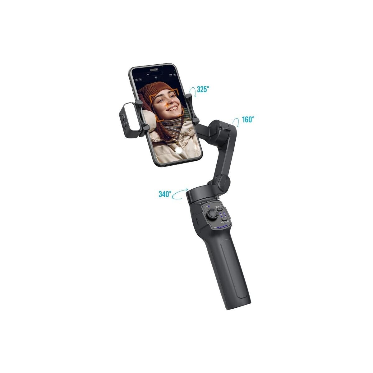 porodo Porodo 3-axis Gimbal With Magnetic Fill Light