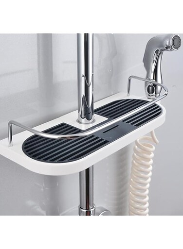 Bolivia's Bathroom Storage Shelf, AMultifunctional Rust-Proof Shower Organizer, djustable No-Punch Shower Caddy Lift Bracket, Portable and Removable Shower Accessories for Soap, Shampoo and Shower Gel