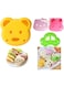 MINGSHIJX Sandwich Cutter, 4 PCS Sandwich Cutter and Sealer for Kids, Mini Cartoon Bear Squirrel Dolphin Sea Dog Bread Cutter Sandwich Cutters for Kids Bento Box