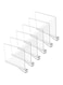 Clear Acrylic Shelf Dividers, Closets Shelf and Closet Separator for for Organization in Bedroom, Kitchen and Office Shelves 6 Pack