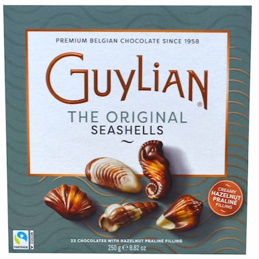Guylian The Original Seashells Belgian Chocolate with Hazelnut Praline Filling, 250g