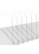 BPA&reg; Acrylic Shelf Dividers for Closet, Clear Wood Closets Shelf Separator and Organizer, for Kitchen Cabinets, Bookcases, for Home and Office, No Installation Tools Required (6 Pack)