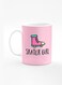 Designer Printed Coffee Mug with Heavy Duty Handle 11oz Ceramic Personalised Gift Mugs Cup [Microwave Safe &amp; Dishwasher Proof] - Skater Girl