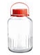 Harvest Glass Jar, 8 Lt, Red Lid, 325 Mm Height