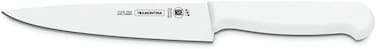 Professional 8-Inch Meat Knife with Stainless Steel Blade and White Polypropylene Handle