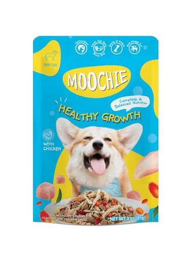 Moochie Puppy Casserole with Chicken - Healthy Growth Pouch 85g