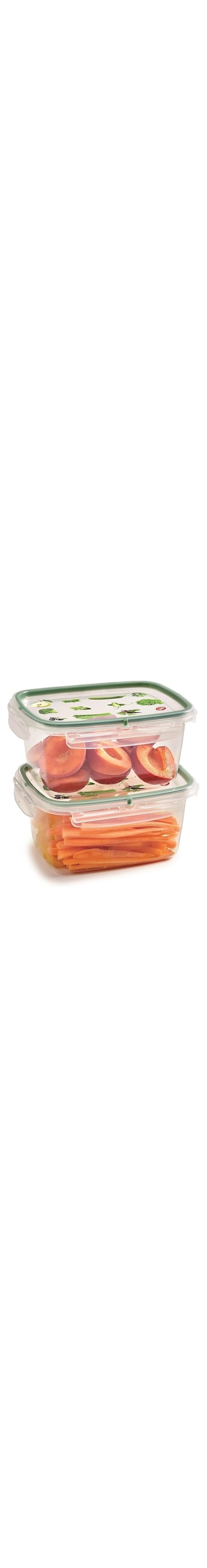 Snips 2-Piece Snipslock Rectangular Containers Set - 1.2 Liter Food Storage Containers