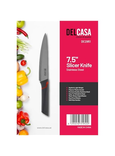 Delcasa DC2951 Slicer Knife, 7.5-Inch Size