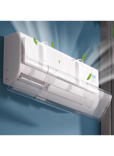 Azonee Adjustable Air Conditioner Deflector, Retractable Wind Deflector, Universal Fit for Wall-Mounted AC Units