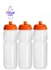 3-Pack Sipper Sports Water Bottle With Spout