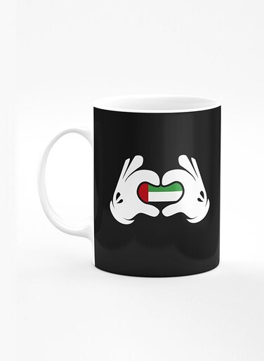 Designer Printed Coffee Mug with Heavy Duty Handle 11oz Ceramic Personalised Gift Mugs Cup [Microwave Safe &amp; Dishwasher Proof] - Emarati Love