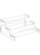 Aputue Acrylic Display Risers, 3 Tiers Clear Display Riser Perfume Organizer Stand, Acrylic Display Riser Step Stand for Funko Pops, Collectibles, Toys, Action Figures, Perfume, Dessert