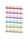 CECOLIC 6 Pack Acrylic Nail Polish Rack Wall Mounted Shelf Holds up to 90 Bottles, Clear Nail Polish Storage Organizer with Removable Anti-slip End Inserts for Wall Display - 15 inches