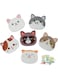 Excefore Cat Shaped Tea Coaster Cup Holder Mat Coffee Silicon Coaster Cup Pad Placemat Kitchen Accessorie, for Home Restaurant Office Decor, 6Pack