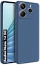 Xiaomi Redmi Note 14 5G Case,Liquid Gel Rubber Bumper Case with Soft Microfiber Lining Cushion, Slim Hard Shell Shockproof Protective Cover for Redmi Note 14 (Blue)