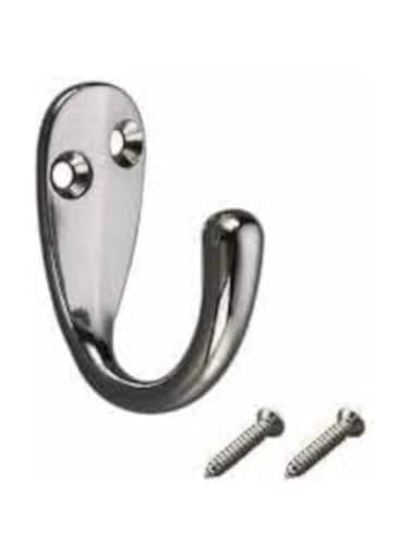 KNP Stainless Steel Coat Hook 3pcs is a durable and stylish hanging solution for organizing coats, hats, bags, towels, and more.