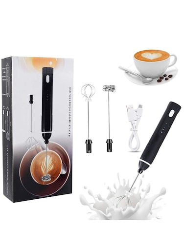 Milk Frother 3 Speeds Handheld Foam Maker With Stainless Whisk For Coffee, Latte, Cappuccino, Chocolate, Milk Tea, Coconut Milk, Durable Frother Drink Mixer, Lc-Mrkmixer