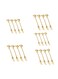 20 Pcs Cake Forks Dessert Forks Leaf Shape Stainless Steel Cake Forks Gold 12.5 cm Small Forks For Dessert, Cakes, Fruit Easy To Clean