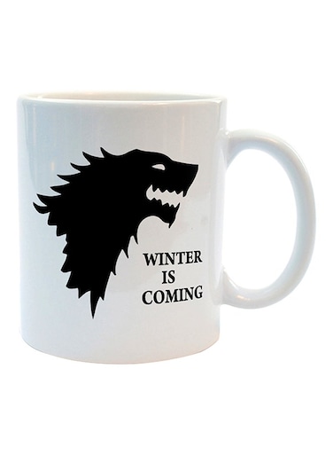 Your Wall Winter Is Coming, Game of Thrones Coffee Mug White/Black