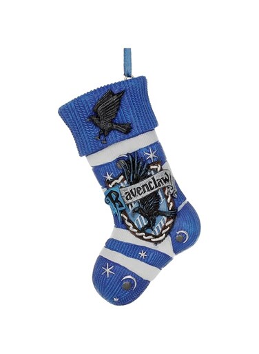 Nemesis Now Officially Licensed Harry Potter Ravenclaw Stocking Hanging Ornament, Resin, Blue