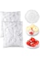 ECVV 200 Pieces Fresh Keeping Bags Plastic Food Storage Covers,Elastic Sealing Bowl Lids,Adjustable Wrap Bowl Covers for Family Kitchen Outdoor Picnic