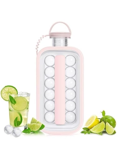 ICEBREAKER POP, Silicone Ice Cube Tray -4 IN 1&iuml;&frac14;&OElig;NO Spills Silicone Ice Cube Tray With Lid - Ice Cube Maker, Ice Cube Maker Ice Trays For Freezer, Portable And Safer
