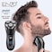 PrecisionWare Enzo EN-9309 Rechargeable Three Swivel Head Men's Electric Shaver, High-Performance Rotary Shaver With Precision Blades, LED Display, Long-Lasting Battery-Intl Version