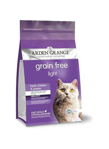 Arden Grange Grain Free Adult Light Fresh Chicken &amp; Potato Dry Cat Food - 400G