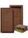 Pack Chocolate Bar Mold,Non-Stick Deep Dubai Chocolate Bar Molds, Silicone, Rectangular Prism, Chocolate Color