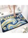 Joyzzz Bath Mat, 40cm&times;60cm Microfiber Rug Water Absorbent Bath Mat, Non-slip Cute Space Pattern Bathroom Floor Mat, Machine Washable Ultra-Soft Shower Mat for Bath, Kitchen, Doorway