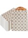 Restaurantware Rwa0014Gr Paper Bags, Cookie Bags, Deli Bags, Bakery Bags - Grey Asian Monogram - 7" X 5" - 100Ct Box - Restaurantware