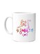Print Let's Smile Printed Mug White/Beige/Purple 350ml