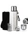 800ml with All-steel Cup Lid Advanced,Emergency Insulated Water Bottle,Travel/Sports/Outdoor/Campsites Thermo Bottle Mug Flask, with Cup Sleeve - Handheld - Backpack-Style Cloth Sleeve,Thermos for Coffee and Tea,With Leakproof Lid,Steeping/Coffee and Brewing Functions Teapot Coffee Pot,Insulation and Cooling Performance,Water Bottles,316 Stainless Steel Food-Grade Material Large Capacity Bottle Thermo silver