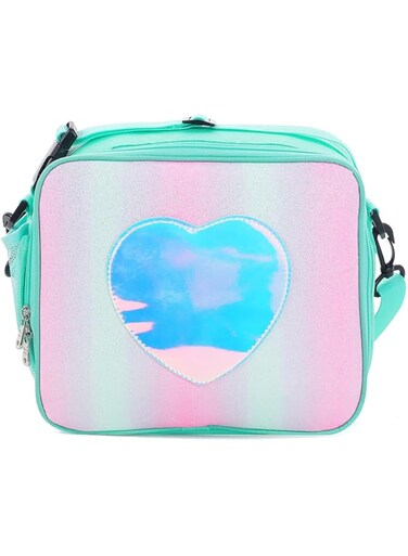 YumLock Kids Lunch Bag - Insulated Lunch Bag for Girls, Durable Water-Resistant Fabric, Zippered Pockets, Water Bottle Holder, Snack Bag, Small Lunch Bag, Lunchboxes Kids Accessories, Green