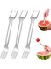 watermelon fork knife, double headed stainless steel fruit fork knife, suitable for family gatherings, camping, kitchen small tools