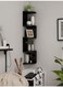 5 Layer Corner Shelf Wall Mount Corner Shelf Wood Display Storage Shelves Easy to Assemble for Home Office Decor