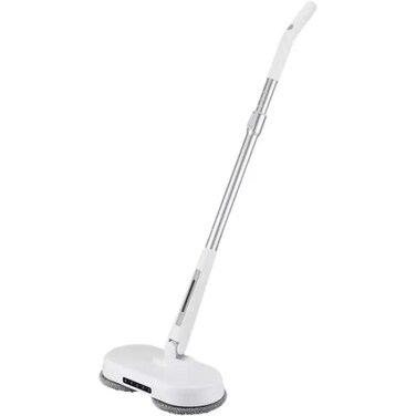 Electric Spin Mop with Floor Scrubber, Cordless Rechargeable Power Mop, Automatic Cleaning Bucket.