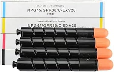 CEXV28 / NPG45 / GPR30 Premium Quality Toner Cartridges for IR Advance C5045 C5051 C5250 C5255 (Black Cyan Yellow Magent 4 Color Set)