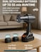 Cordless Handheld Vacuum Cleaner High Power 35000Pa Suction &amp; Blower 120W Dual Batteries, 230ml Dust Cup, 20 Brush Cleaning Kit