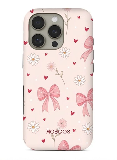 جراب Mobcos iPhone 16 Pro Sweetheart Garden Premium متوافق مع هيكل صلب مزدوج الطبقات هجين + حماية من السيليكون - غطاء محمول مقاوم للخدش والصدمات