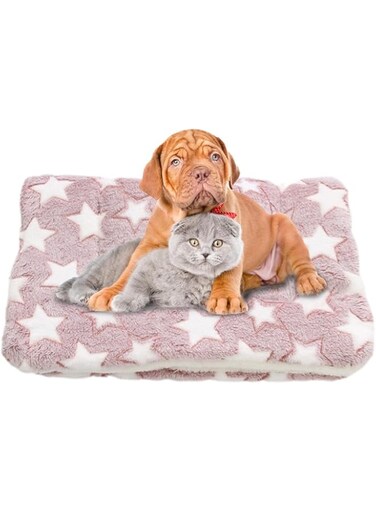 Cozy Cat Calming Blanket - Dog/Cat Blanket with Cute Paw Prints - Super Soft Pet Blanket Flannel Throw for Dog Puppy Cat, Fits Most