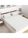 Orchard Exclusive (White) King Size Fitted Sheet and Pillow covers (Set of 3 Pcs) Cotton percale Weave, Soft and Luxurious, High Quality Bed linen -180 TC