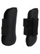 Cryfokt Horse Front Legs Support Boots, Horse Front Leg Impact Resistant for Riding for Jumping (black front legs L)