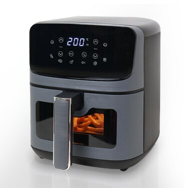 Tradeo 4.5L Digital Air Fryer with Touch Screen, 1500W, Visual Window &amp; Timer Control