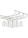SKEIDO 3 Rows Wine Glass Rack Wall-Mounted Hanger Under Cabinet Storage For Home Bar